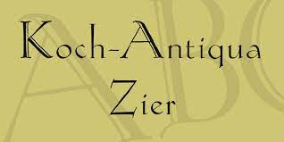 Koch Antiqua Font